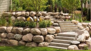 boulder landscaping 