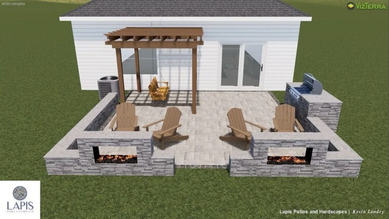 Paver Patio + Pergola + Outdoor Kitchen, the perfect trio.