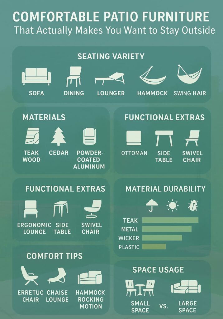 Comfortable Patio Furniture That Actually Makes You Want to Stay Outside