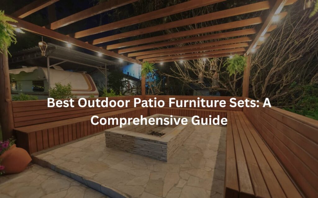 Inviting outdoor patio space with wooden beams, stone flooring, and comfortable seating arrangements for enjoying alfresco living.
