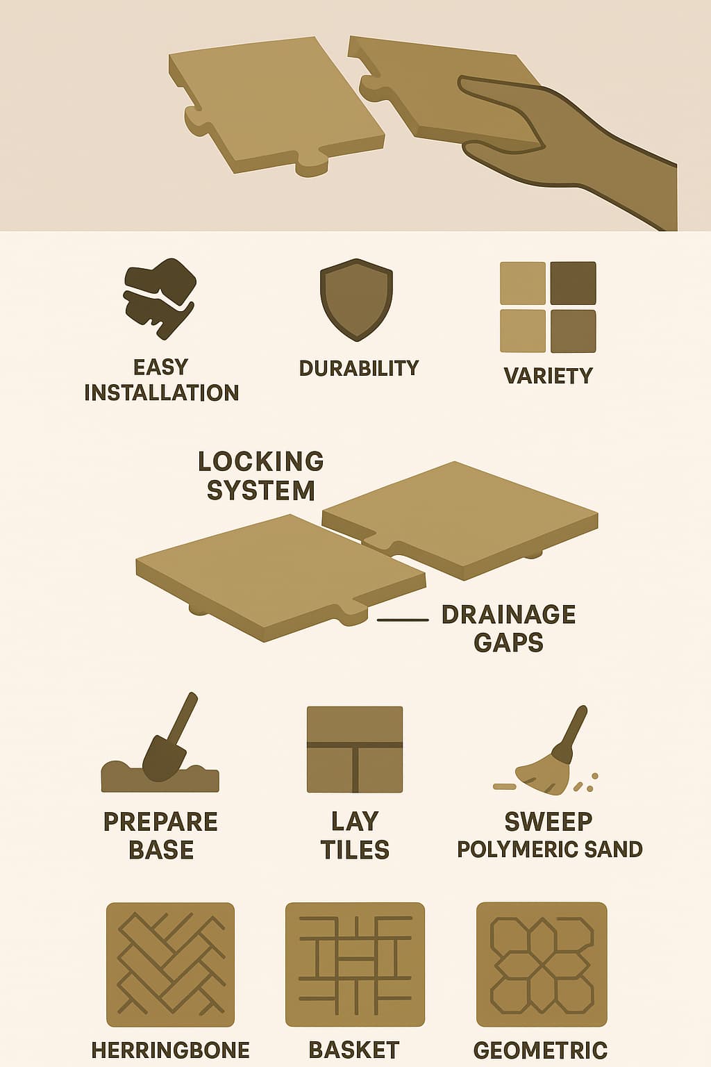 Interlocking Patio Tiles: How to Make a Quick Patio With Them – Lapis ...