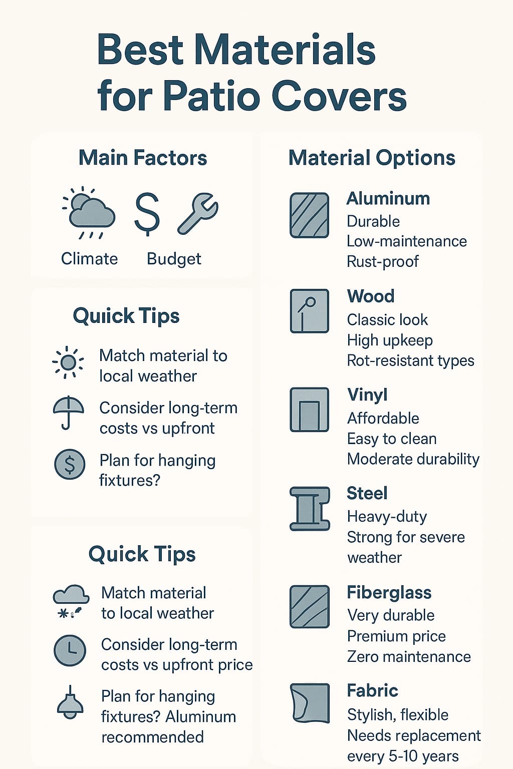 Best Materials for Patio Covers – Picking the Right Material – Lapis Patios